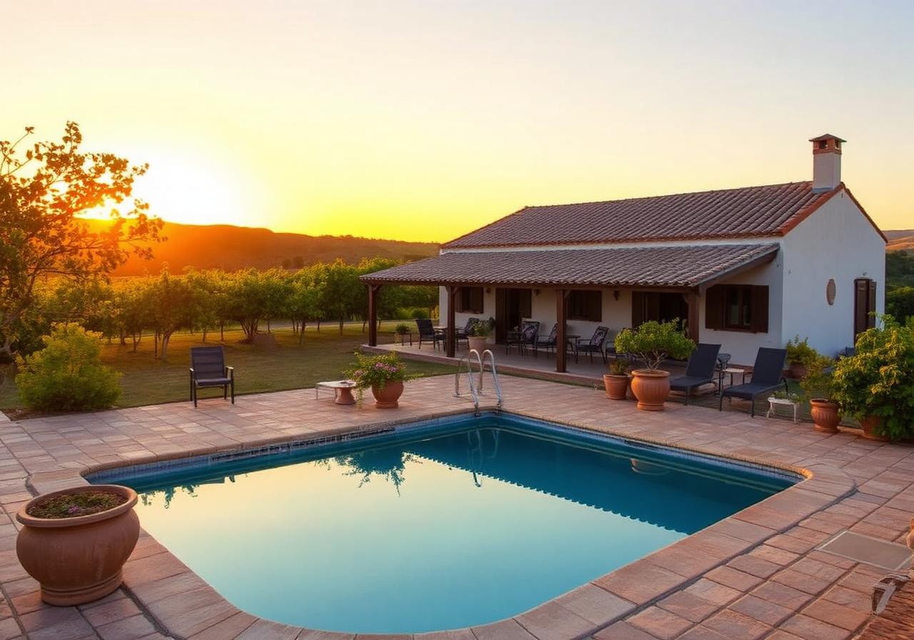 Finca rústica con viñedo